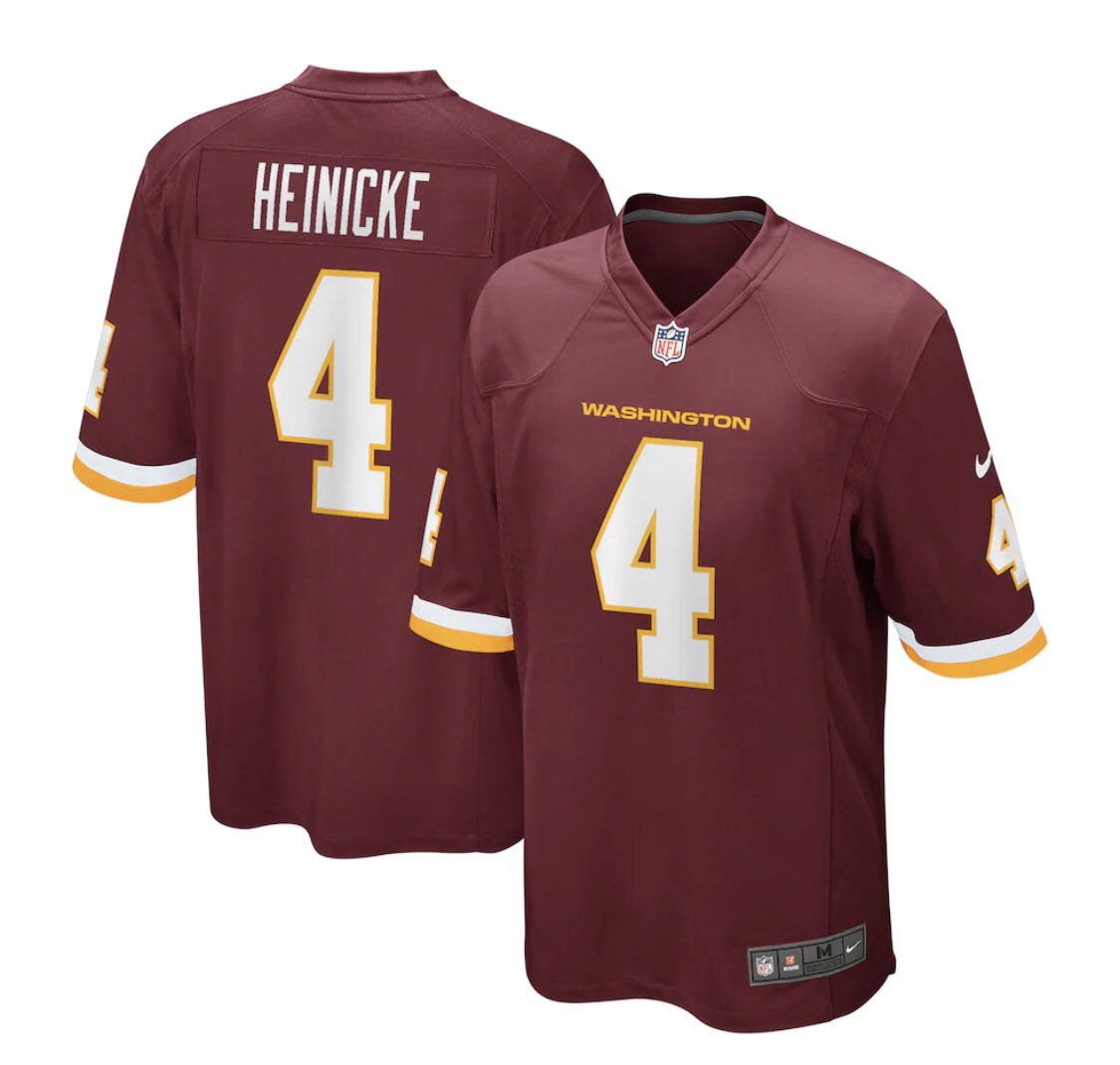 GIVEAWAY 🟡🔴🟡🔴

I will be giving away one Taylor Heinicke Jersey to someone who Retweets, Follows, and Tags one friend. Winner will be picked in two weeks. They will get to choose size.
