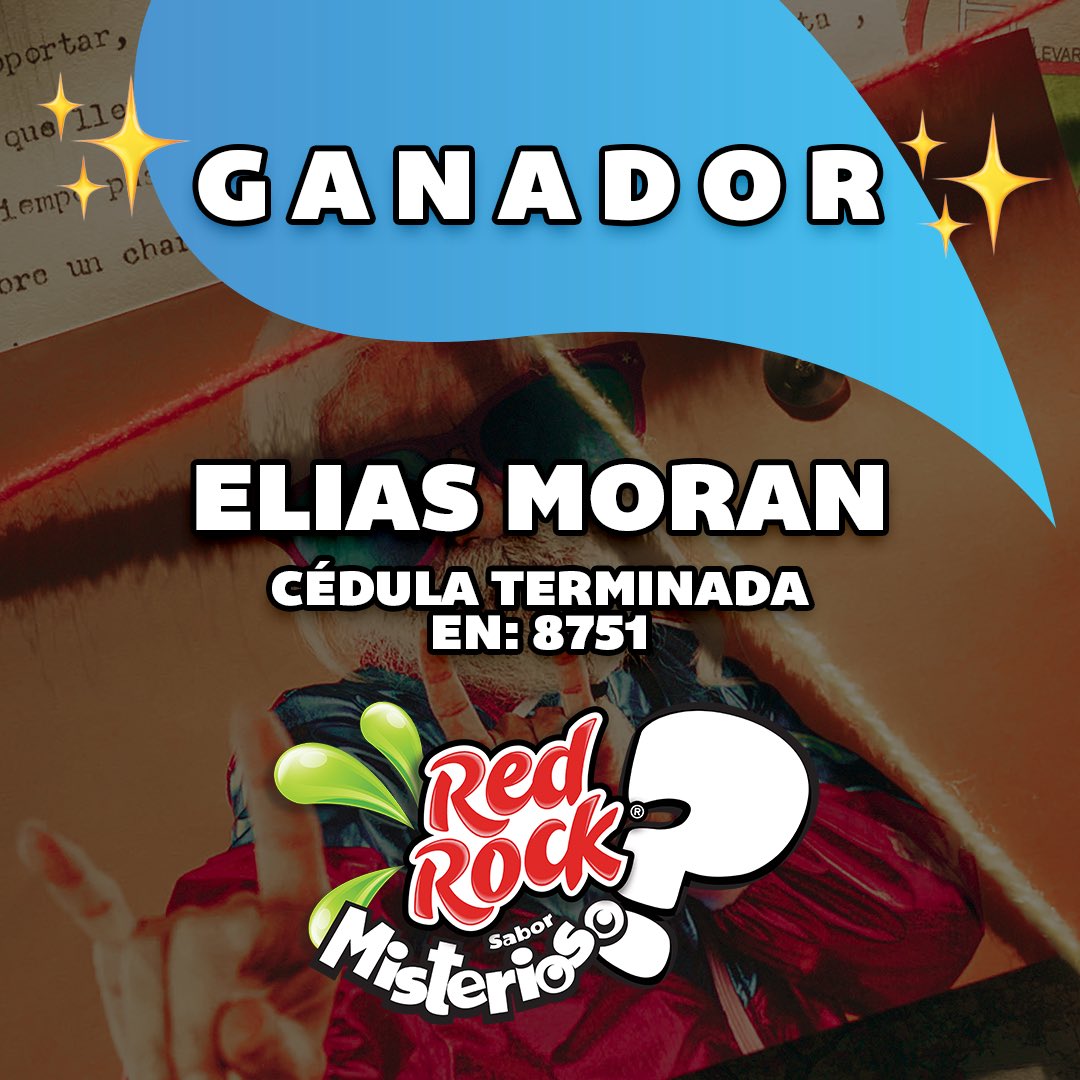 RedRockDO's tweet photo. Buenaaass 🤩 Llegó lo más esperado por ustedes, ya tenemos al ganador de la búsqueda del Sabor Misterioso. 🕵🏽‍♂️ ¡Muchas felicidades a Elías Moran! 🎉 Por tripearse la búsqueda y descubrir el Sabor Misterioso. Y queremos agradecerles a ustedes por ser parte de esta gran búsqueda. 👏🏽 https://t.co/I24qF5wY4w