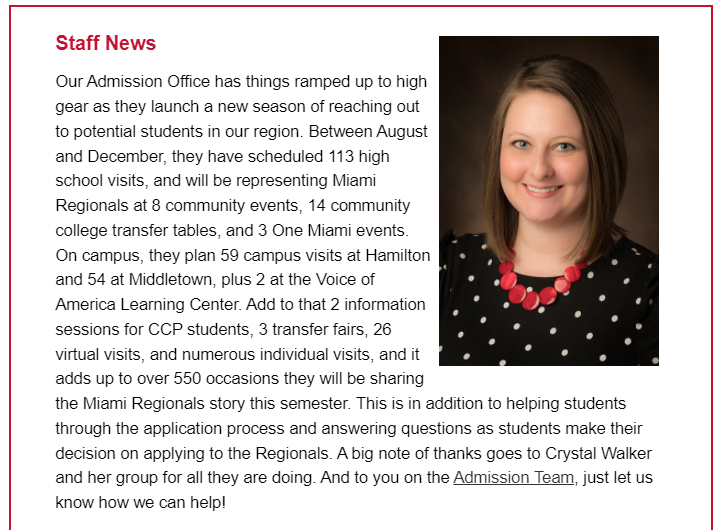 EmilyJHohio's tweet photo. Happy to be apart of this Admission team! https://t.co/mYDv7bXbuA