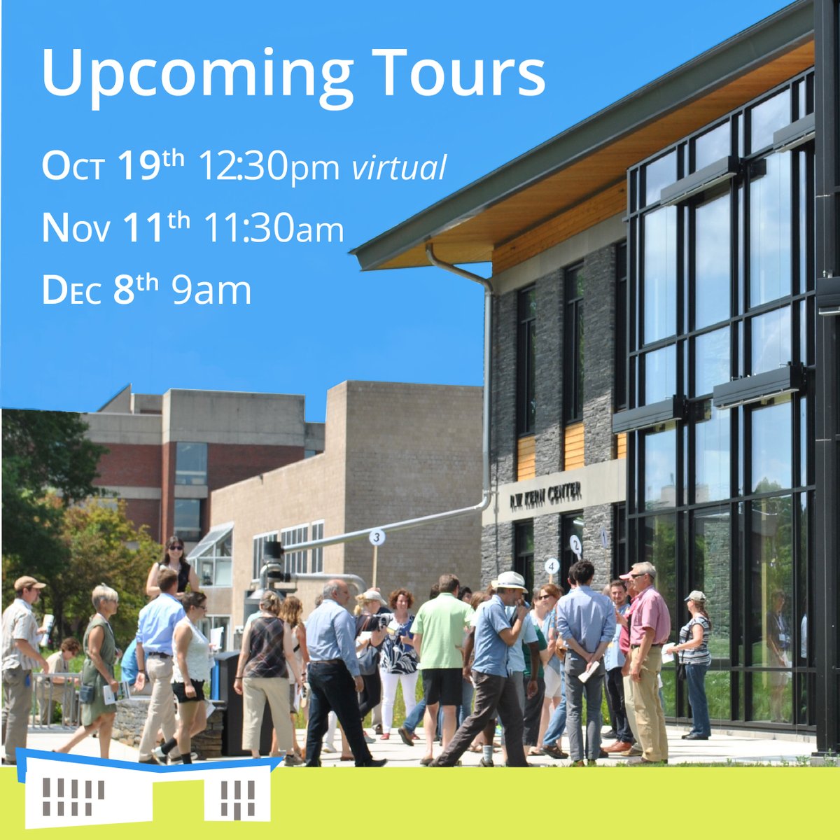 Want to learn more about the R.W. Kern Center? Take a tour! Join virtually or in-person to learn about rainwater collection, natural greywater treatment, composting toilets, renewable energy and more ways our building contributes to a better environment. sites.hampshire.edu/rwkerncenter/t…