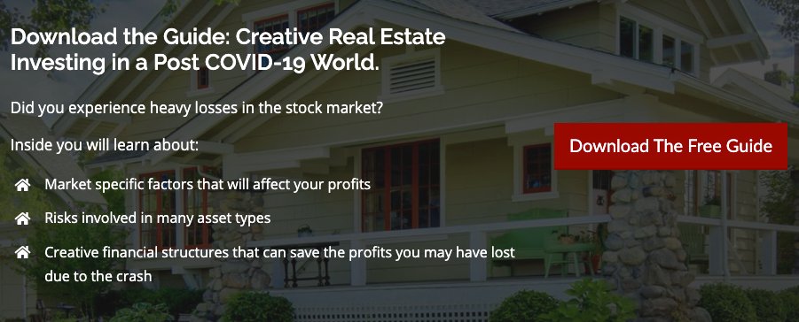 AmericanNoteCap's tweet photo. During COVID did you experience losses in the stock market that left you questioning your next steps? Download our guide: Creative Real Estate Investing in a Post COVID-19 World at https://t.co/vTOnus704r.

#WealthBuilding #RetirementPlanning #Investing #AmericanNoteCapital https://t.co/1sqD1XMhnl