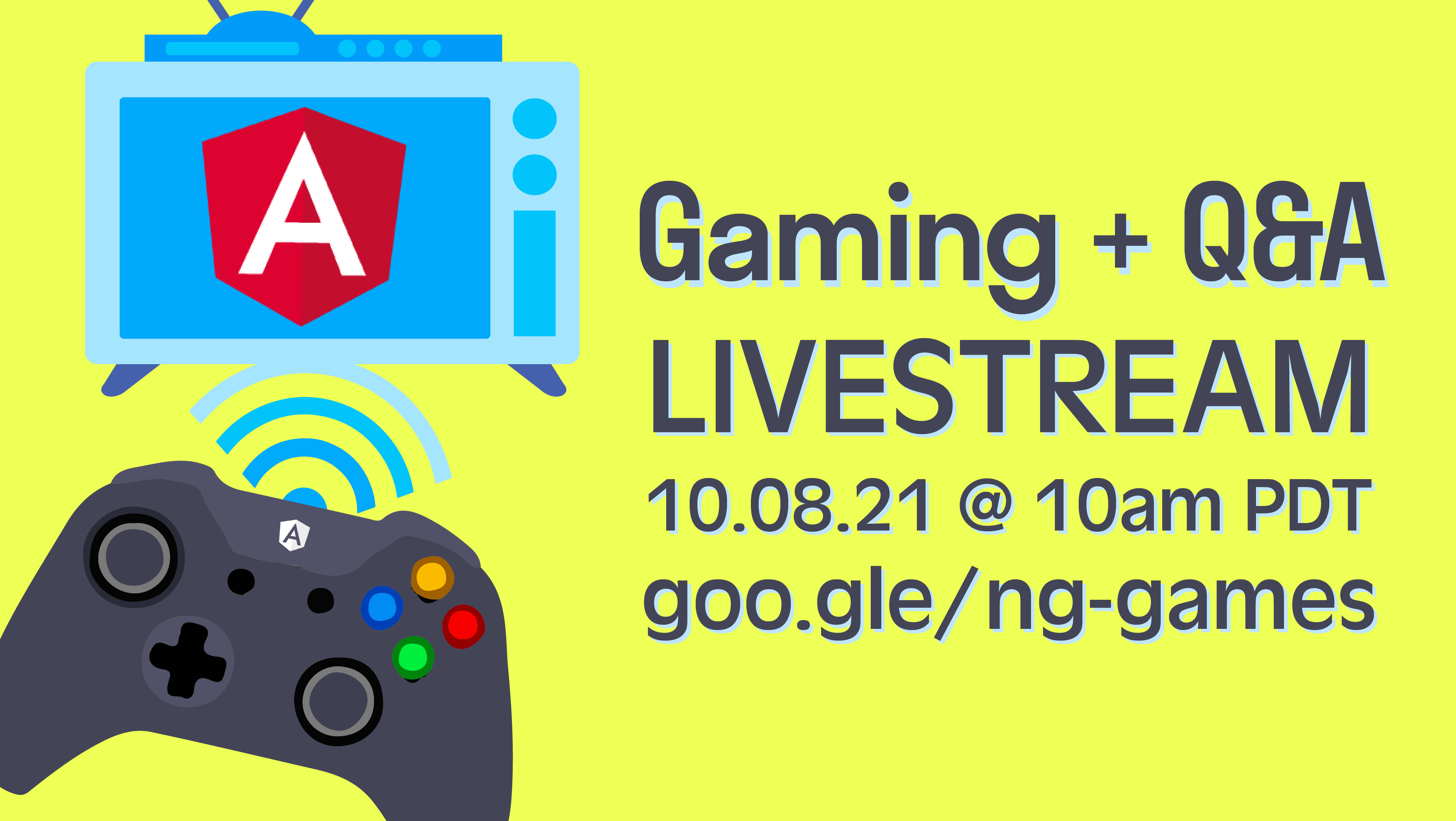 Angular Game Time Marktechson And Twerske Are Going Live To Code Game And Hangout We Re Answering All Your Angular Material Questions Friday At 10am Pst Set
