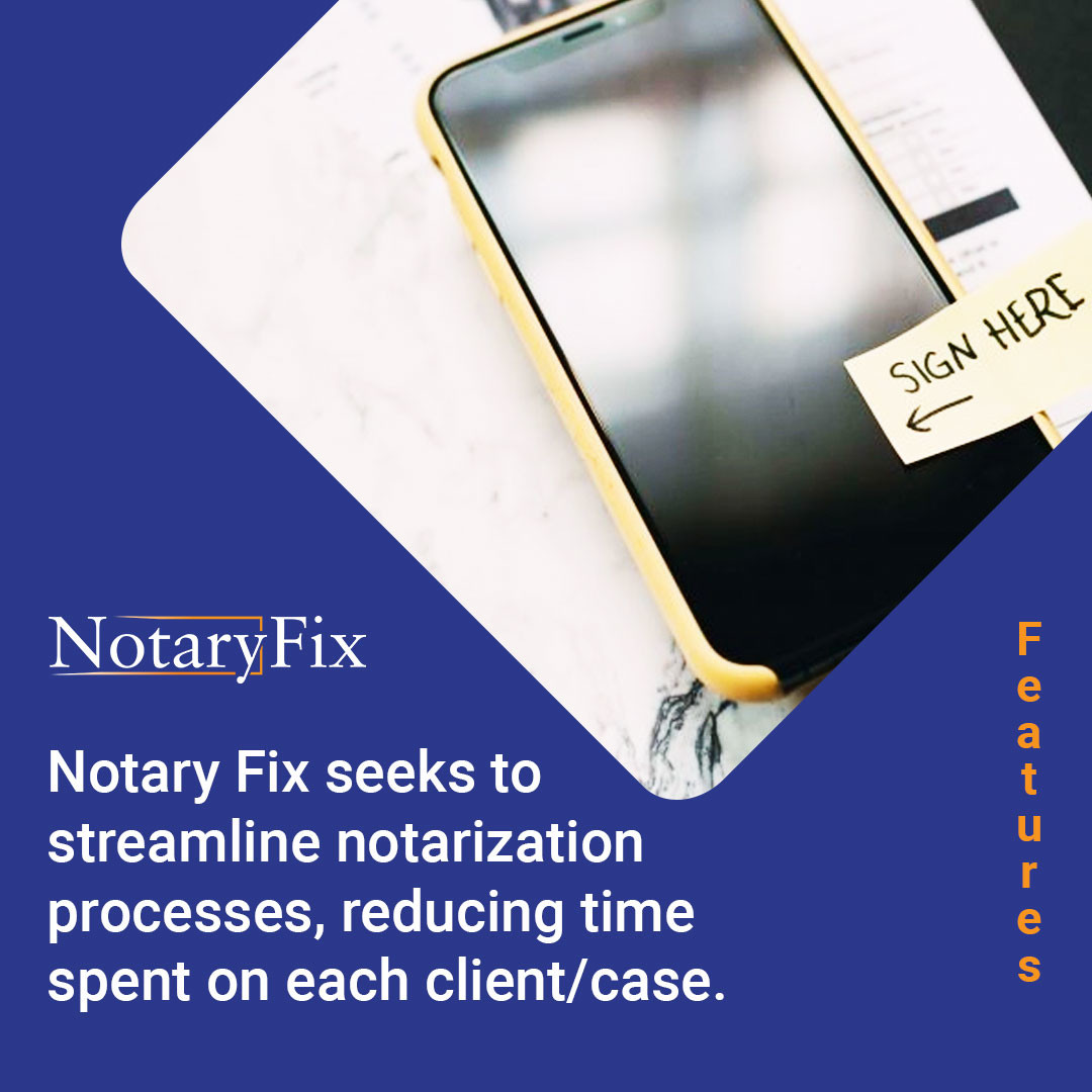 Our digital tool complies with all legal requirements regarding information protection, while allowing attorneys to notarize documents faster, improving efficiency in caseload management.

#onlinenotarization #legalpractices #NotaryFix