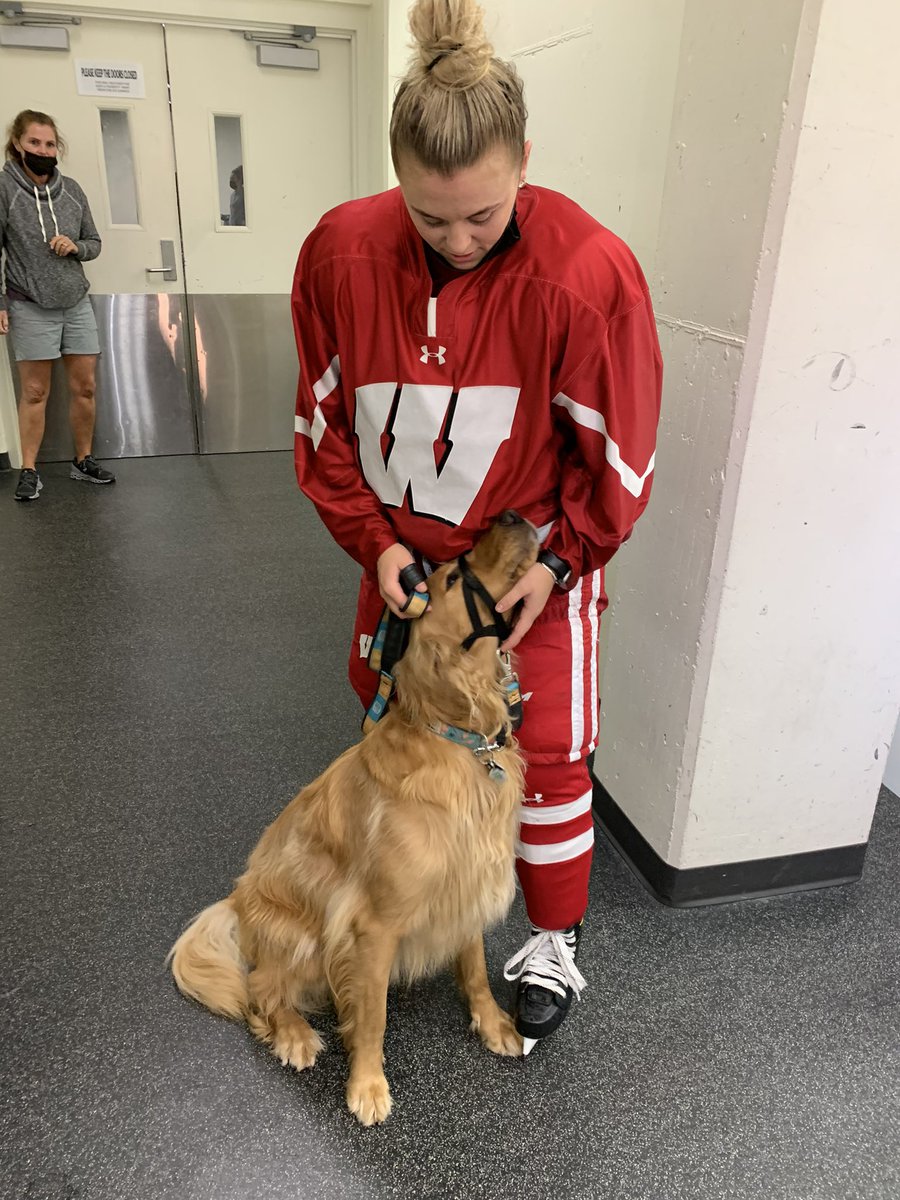Practice is fun, but belly rubs are better. #Badgers #OnWisconsin