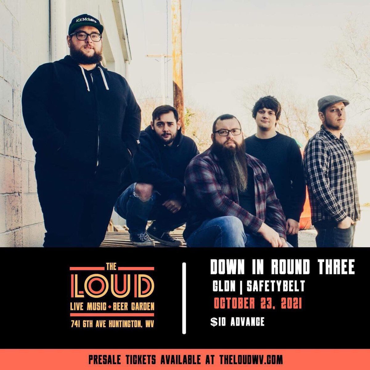 #JUSTANNOUNCED: We're so excited to be making our Huntington, WV debut at <a href="/TheLoudWV/">The Loud</a> on Saturday, October 23rd with <a href="/DowninRound3/">Down in Round Three</a> and <a href="/GOLDEN_wv/">GOLDEN</a>! 🤘🏻

Tickets available at theloudwv.com