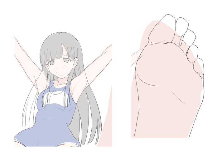 珍しく綺麗目な線画を描いているんよ🙄🤔 