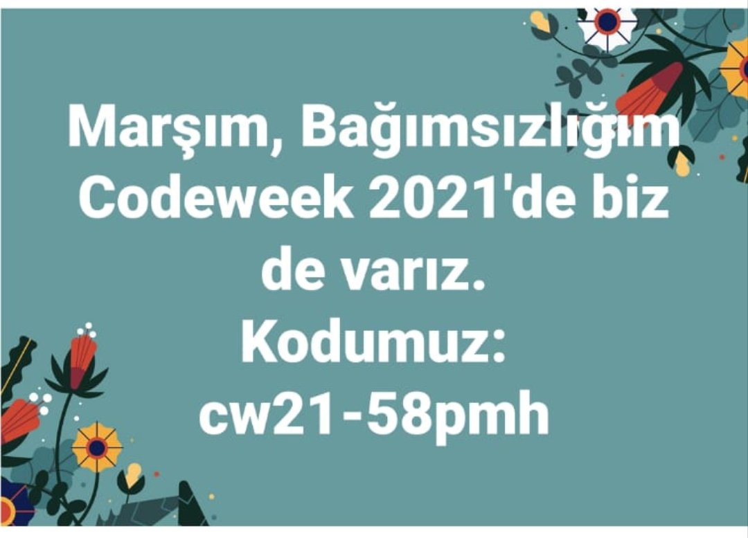 PBerkil's tweet photo. @CodeWeekEU @CodeweekTurkiye https://t.co/bHqVbSNQTM