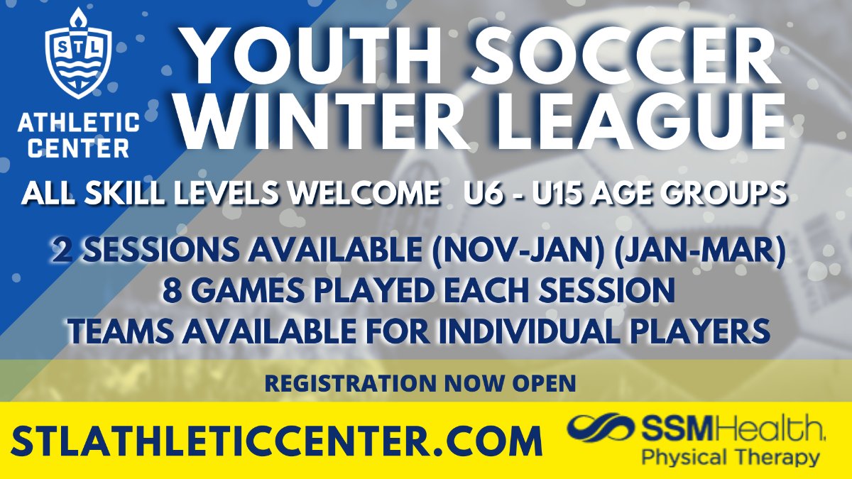 Winter Indoor Soccer League at STL Athletic Center Registration is OPEN - mailchi.mp/6eef1da5a809/w…