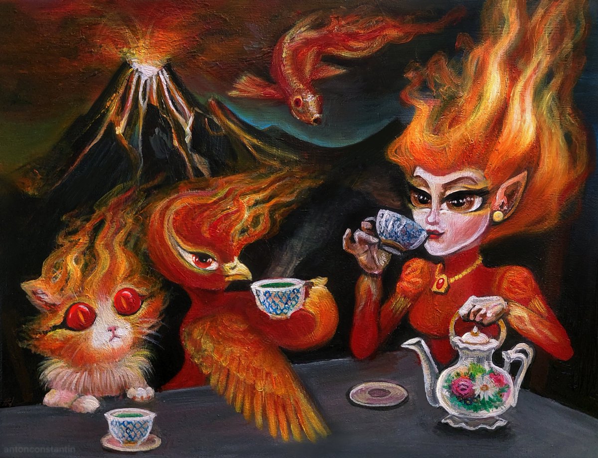 Falmea's Dream 🔥
painting commission for <a href="/jetsers/">Joel - Decius</a> 
feeling a burning passion for #wizard101
