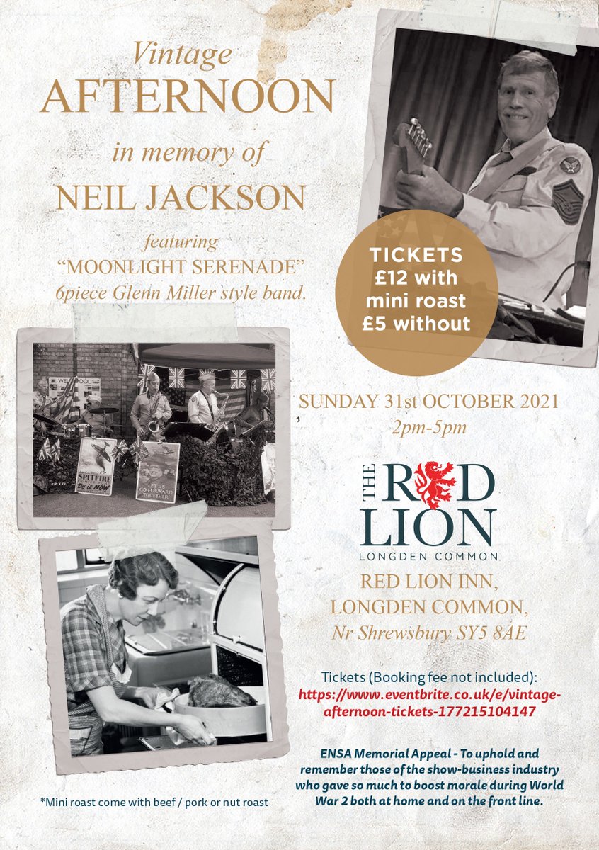 Our next fund raising event, please come and support.
#vintage #1940s #glennmiller #Shrewsbury