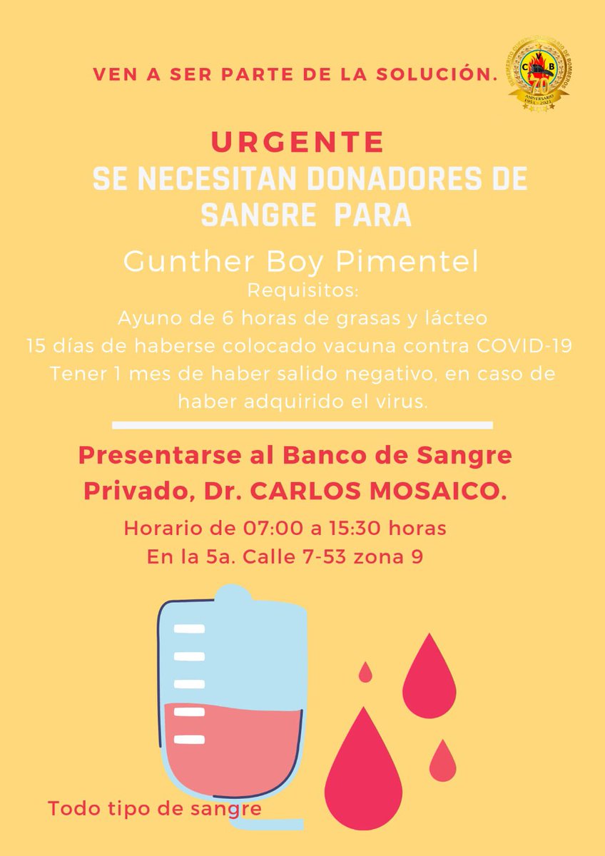 #ServicioSocial Se necesita donadores para Gunther, #CVBalserivicioGt