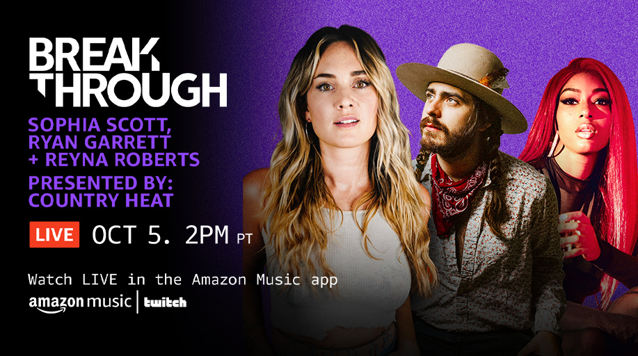 TheReynaRoberts's tweet photo. About to go live on @amazonmusic's @Twitch account for #BreakthroughLive! Tune in: https://t.co/7F2qw3rIxT https://t.co/Q4a1GVLdjb