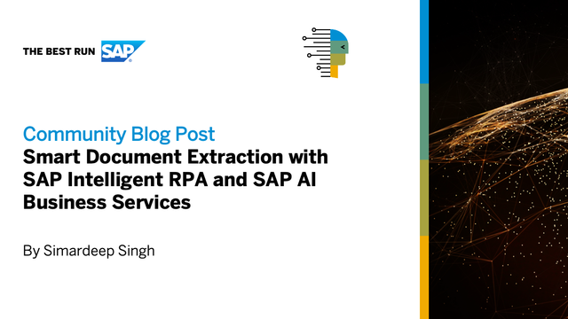 jmsrpp's tweet photo. Learn how an account payable can save time and costs by extracting information from invoices and purchase orders in a heartbeat, using a combination of SAP Intelligent RPA and Document Information Extraction, one of the SAP AI Business Services. @SAPInTech https://t.co/OFuZTgspUB https://t.co/ztaQyYtB2j