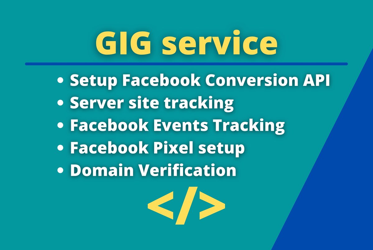 Amitkumar909080's tweet photo. I will fix facebook conversion API pixel server side tracking via gtm

FB Pixel setup
Domain Verification 
Google Analytics4

Contact-https://t.co/qmgmyBNrka

#facebookpixel #conversionapi #serversidetracking #ios14update #gtm https://t.co/h2MfTQGKxF