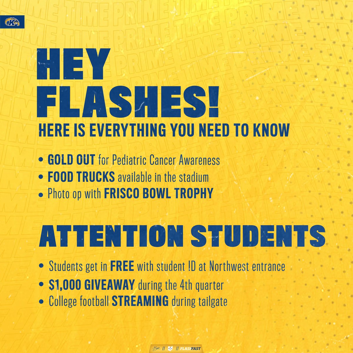 YOUR GUIDE TO SATURDAY’S GOLD OUT!

We hope to see everyone under the lights and #PackDix20K TWO WEEKS IN A ROW… Oh and let’s show a national audience why we have the best fans in College Football!

#FlashFAST⚡️| #BeTheAlpha