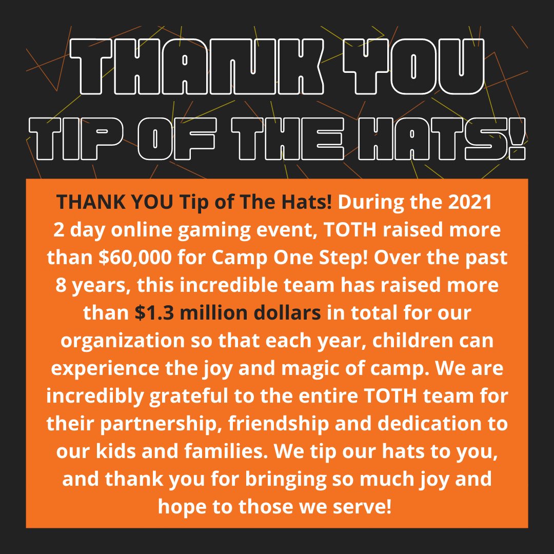 Thank you <a href="/TipoftheHats/">Tip of the Hats 🧡 (2013-2021)</a> 🧡