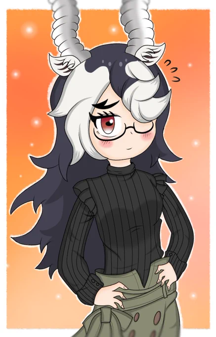 ロングヘアーブラックバック#けものフレンズ #けもフレ3 #kemono_friends #Xジャパリ団 