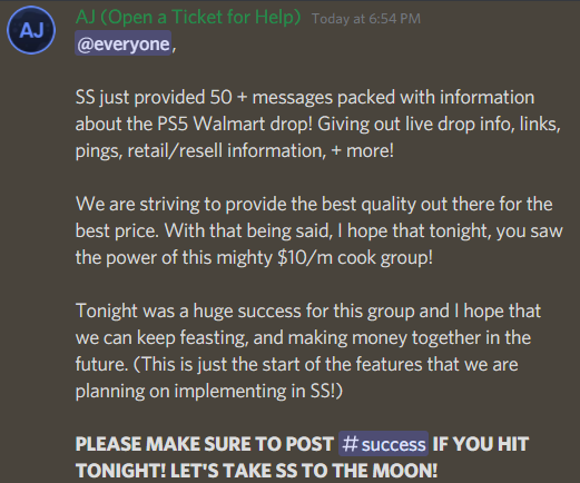prosper_resell's tweet photo. These PS5's are TOO EASY for our members to hit!

We provided all information that members needed to hit, including live drop info, links, pings, retail/resell information, + more!

Collectively, we secured thousands of dollars in profit!

LIKE + RT FOR A CHANCE AT A FREE MONTH! https://t.co/Rtb2gPP4y2