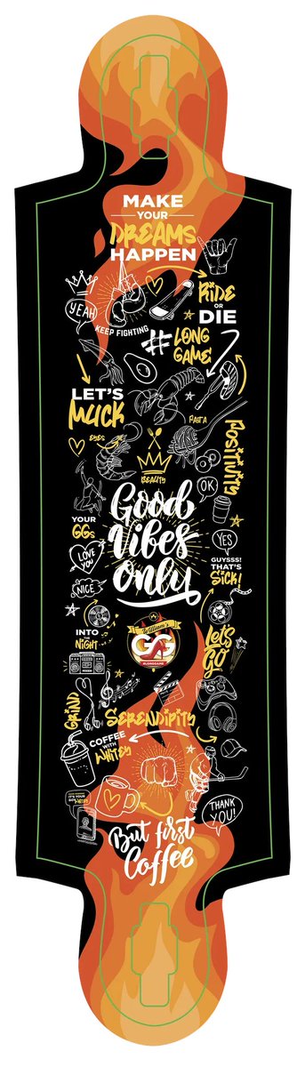 StaVeronique's tweet photo. So glad you like the longboard @w_white18, I designed it, but a lot of people worked really hard on it and it took a couple months to finalize since it's customized just for you. It was a labour of love because you give us so much. I'm sorry it made you fall tho 😬🛹❤️ https://t.co/8y3nIHi080