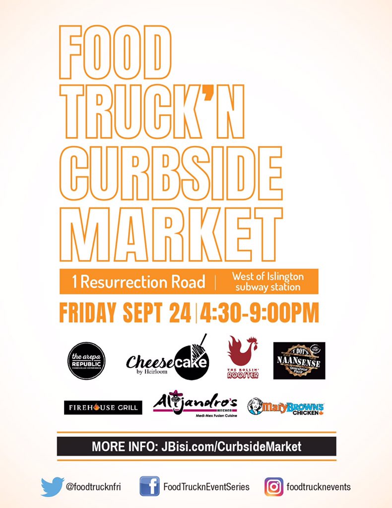 Get. Ready. <a href="/heirloomtoronto/">Heirloom Food Company</a> is bringing their signature 1/2 Pound Cookies to our Curbside Market tomorrow @ 1 Resurrection Rd! Free parking, DJ, social distancing, masks encouraged, swipe for full lineup. See you Curbside! #toronto #torontofoodtrucks #torontodesserts #etobicoke