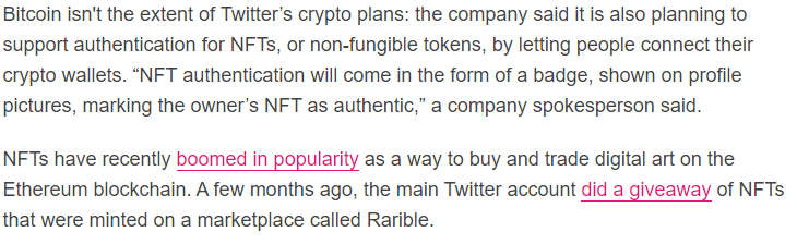 KrowsCo's tweet photo. Twitter announced they will soon support the verification and authentication of PFP NFTs. (https://t.co/wabnzO761L)

This is the next evolution of the Blue "Verified" Tick Mark.

This space is constantly evolving, get on board the NFT movement!
#IMX #MoodyKrows #NFTs #NFT https://t.co/xL2F9ANHaE