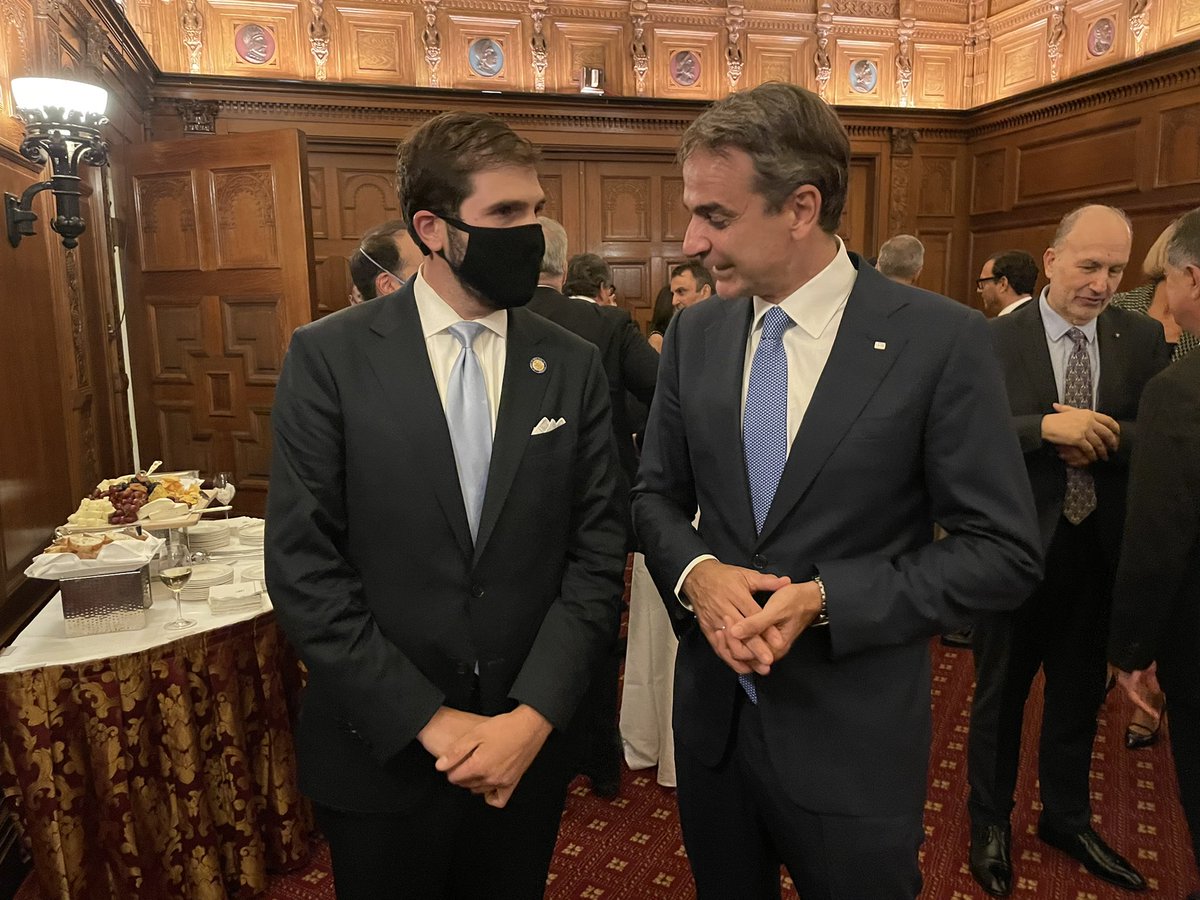 It was a great honor to meet and talk with the Prime Minister of Greece, @KMitsotakis. Greece’s future is bright!