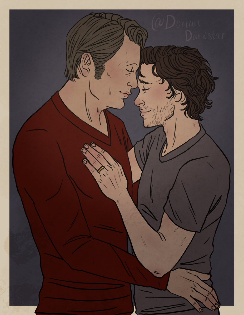 DorianDarkstar's tweet photo. @amandamakepeace commissioned me to draw a mashup of two of my previous pieces and I love how it came out! Thank you so much babe!!! #Hannigram #hannibal https://t.co/gALQVsEzjI
