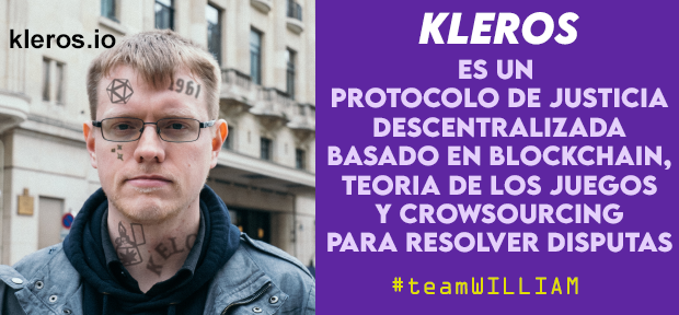 porunapalta's tweet image. El #teamWILLIAM no para de difundir #Kleros el protocolo de #justiciadescentralizada basado en blockchain, teoría de los juegos y crowsourcing para resolver disputas de manera justa, ágil y bajo costo #longKLEROS #pxltx #compraPNK y sumate a
@Kleros_io $PNK