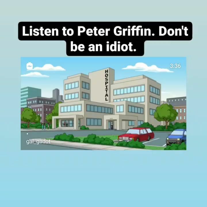 Get vaccinated. Don't be a fuckwit.

Even Family Guy can explain how a God damn vaccine works. instagr.am/p/CUL2-7qJhuB/