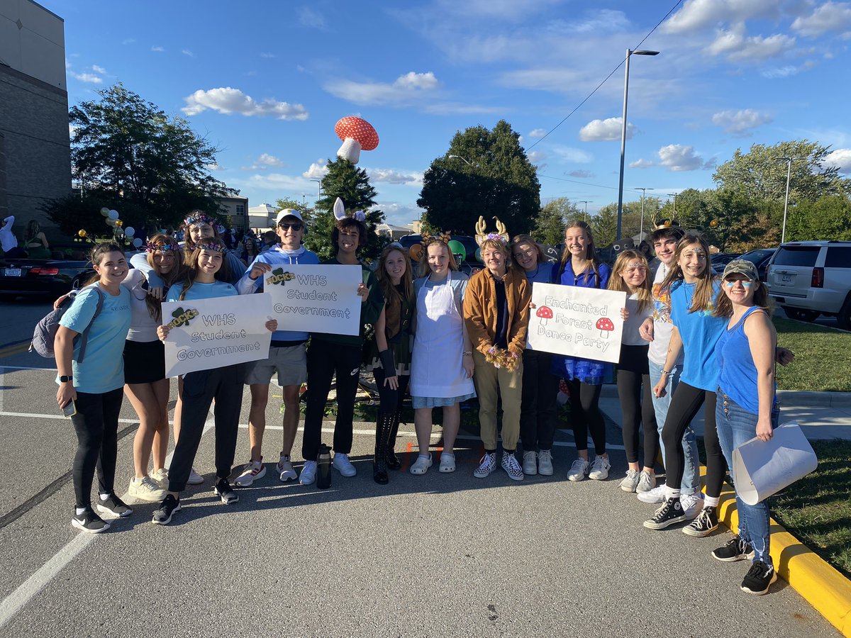 We had an AWESOME time today at the Homecoming Parade with our Enchanted Forest DJ Party float! Great job everyone…

Reminder to wear NEON tomorrow for our last Homecoming Spirit Day of the year!