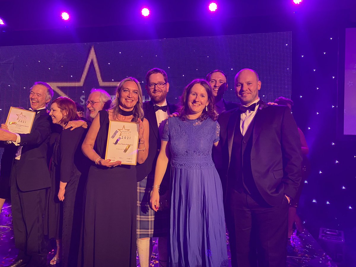 Our winning team! Real Estate Team of the Year! #legalawards21