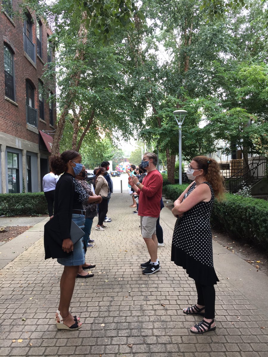 Aspiring Principals of the PRN participate in a Paseo to reflect on issues of identity, diversity, beliefs and values and how they shape decisions and behaviors. @lead4equity the #prn2021