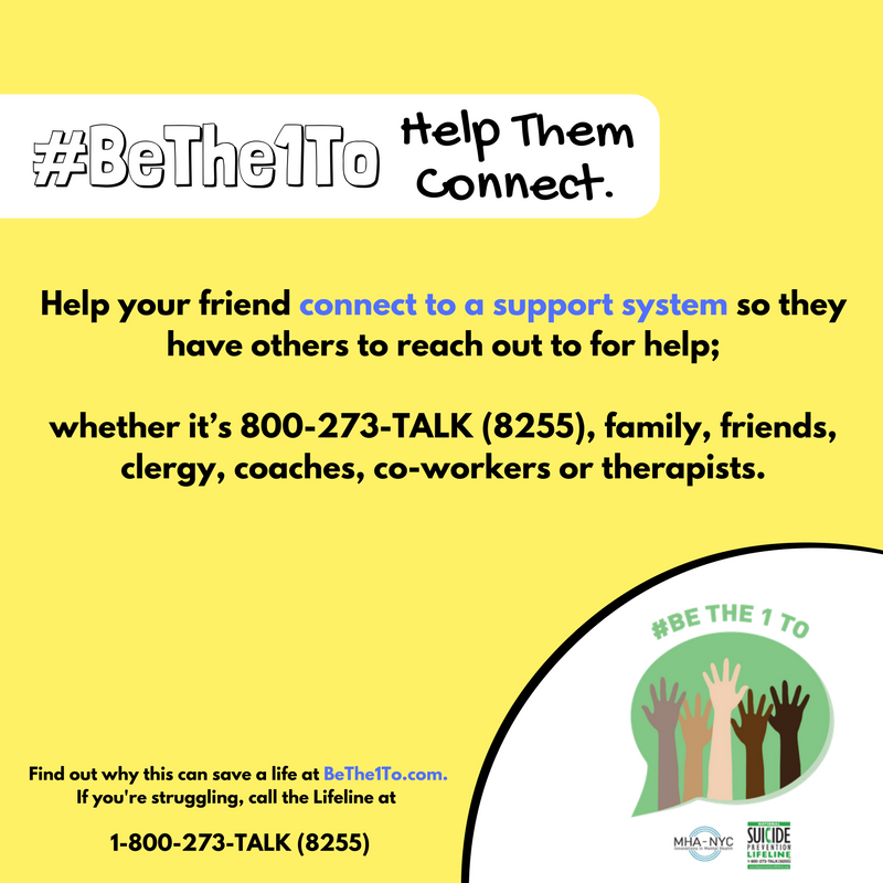 SaltLakeHealth's tweet photo. #BeTheOneTo help save a life. We can ALL take action to prevent suicide with these simple steps.
#SuicidePrevention #SPM21 https://t.co/t5DrxiNXis