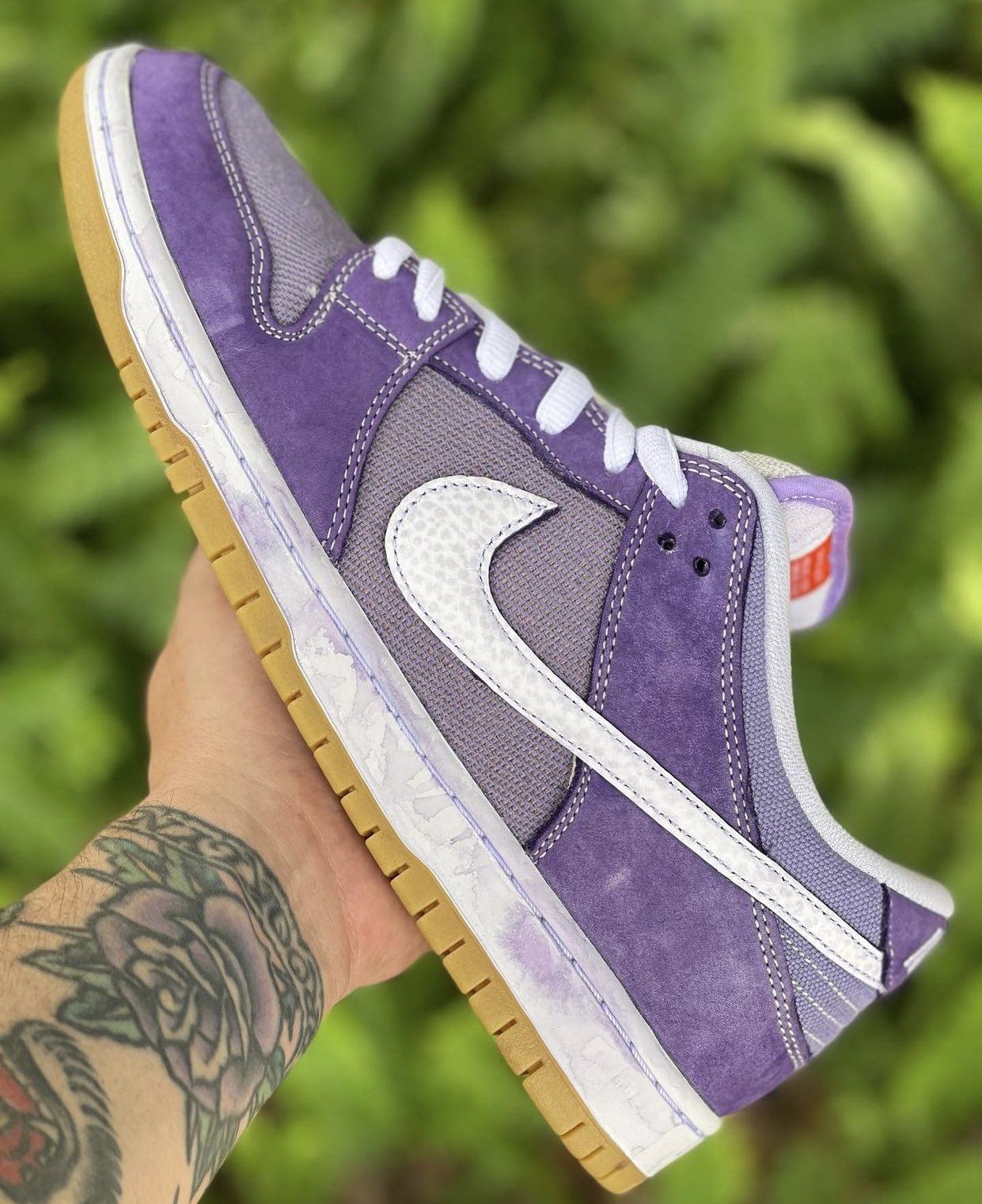 nike sb dunk low pro iso unbleached lilac
