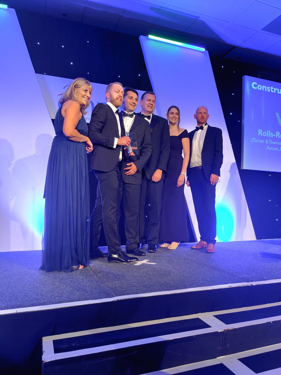 MarketingDerby's tweet photo. A massive congratulations to Bondholder @RollsRoyce who is the 2021 winner of the 'Construction project of the year' award at the East Midlands 2021 Property Dinner #Eastmidsprop https://t.co/oqtEq51B97