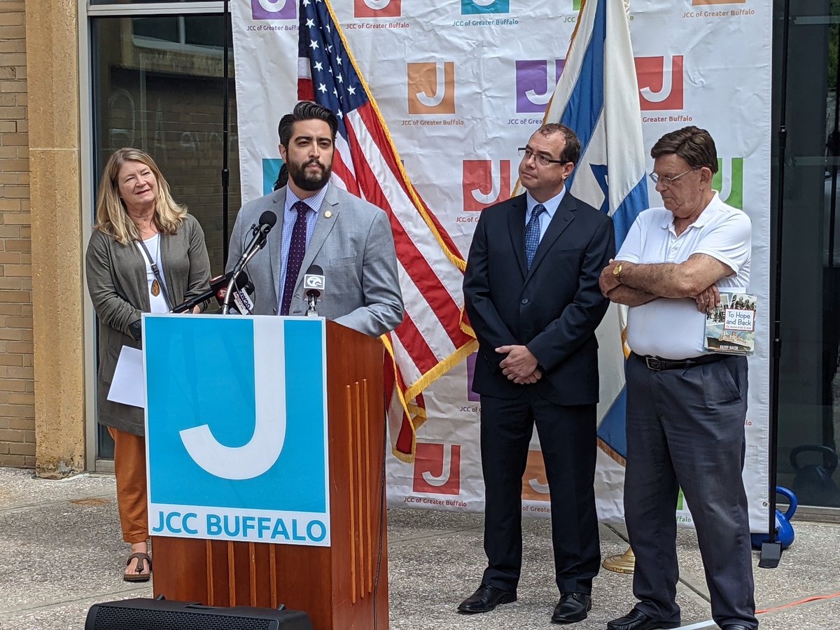 Assemblymember Jon D. Rivera (@jonrivera149) on Twitter photo I was proud to join <a href="/CPeoplesStokes/">Crystal D. Peoples-Stokes</a> and <a href="/McMahonforNYS/">Assemblymember Karen McMahon</a> to announce that the NYS Assembly secured $350,000 for the Holocaust Survivors Initiative and that locally, <a href="/JCCBuffalo/">JCC Buffalo</a> will receive a $50,000 grant. I was proud to join <a href="/CPeoplesStokes/">Crystal D. Peoples-Stokes</a> and <a href="/McMahonforNYS/">Assemblymember Karen McMahon</a> to announce that the NYS Assembly secured $350,000 for the Holocaust Survivors Initiative and that locally, <a href="/JCCBuffalo/">JCC Buffalo</a> will receive a $50,000 grant.