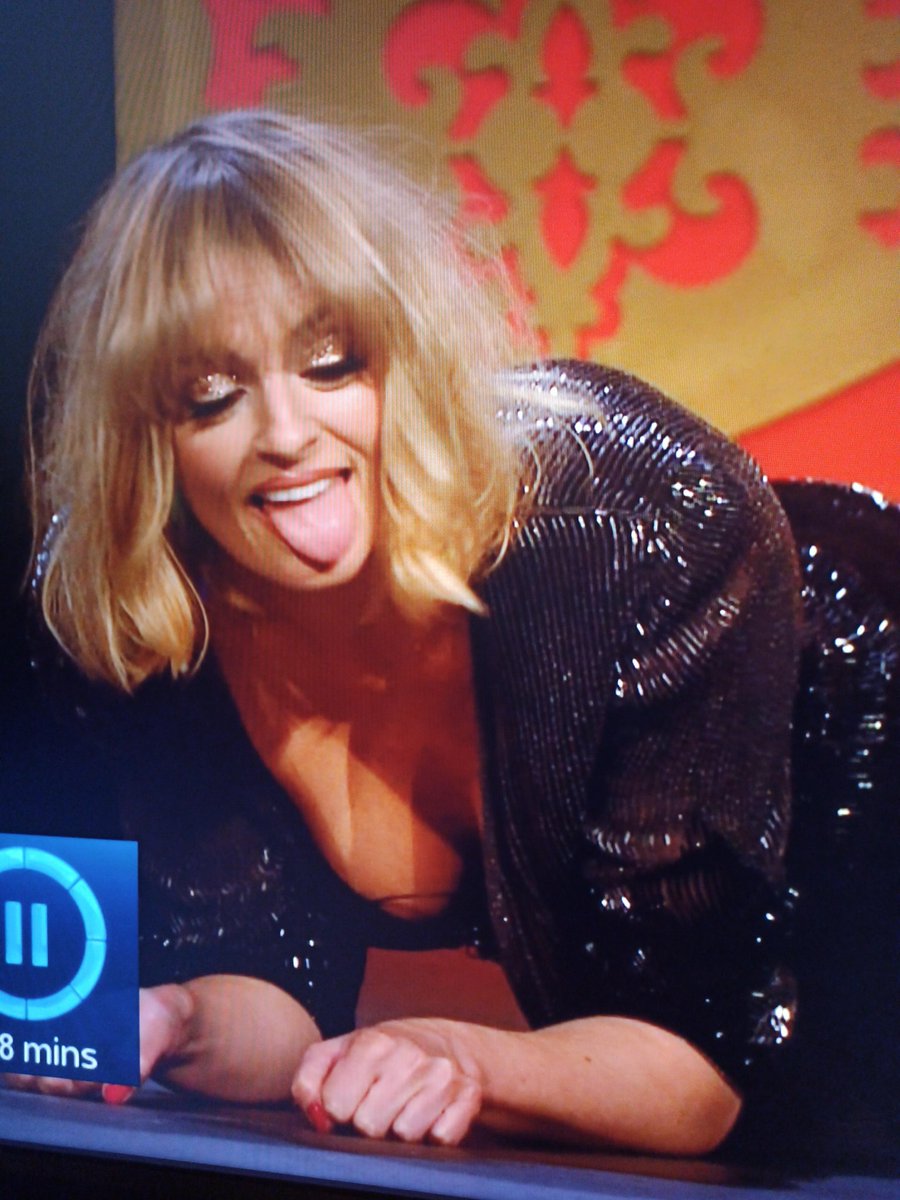 Morgana Robinson there, showing off her. 