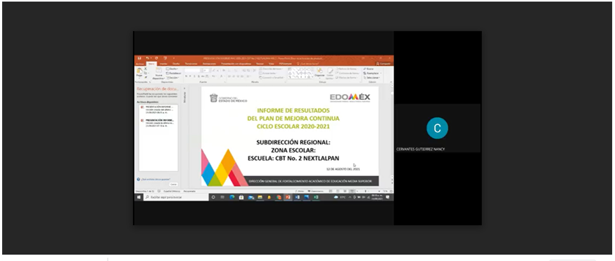 CBTNo2Next's tweet photo. Presentación del informe de Plan de Mejora Continua ciclo escolar 2020- 2021 https://t.co/4bkJOou7wN