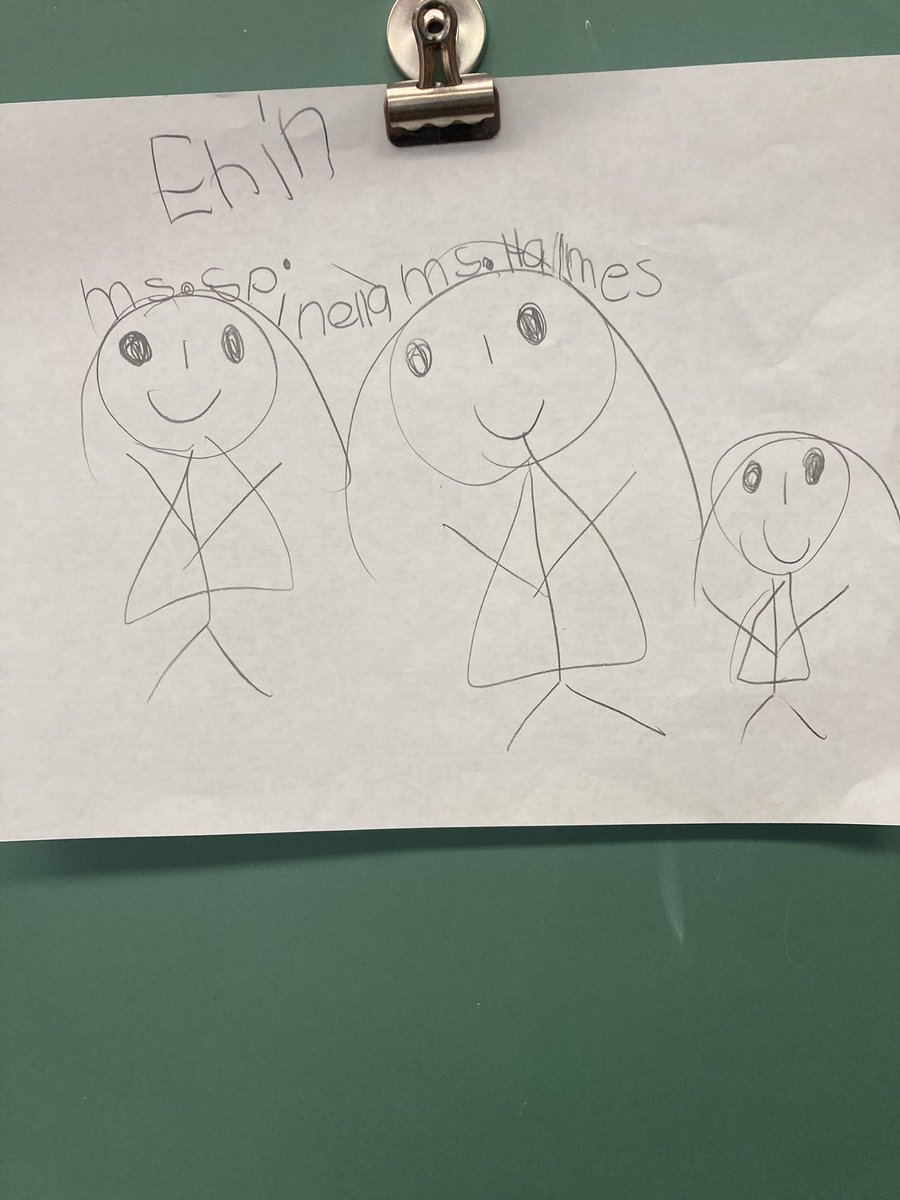 This is what teaching is all about….there is nothing more rewarding than returning from a meeting and finding a portrait designed by one of our Rm. 16 first grade students!   This put a smile on my face for the remainder of the day!   <a href="/CentralSchool33/">Central Elementary School</a>