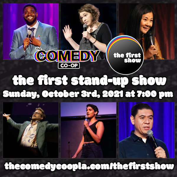 thecomedycoopla's tweet photo. Only a few tickets left for #TheFirstShow The First Stand-up Show at @juniorhighLA with @RonFunches @BethStelling @adamconover @jennyyangtv @ChrisEstrada85 @PallaviGunalan ! All money goes toward helping us build LA's first co-op comedy theater. Ticket link in bio! https://t.co/emoHeMlsm4