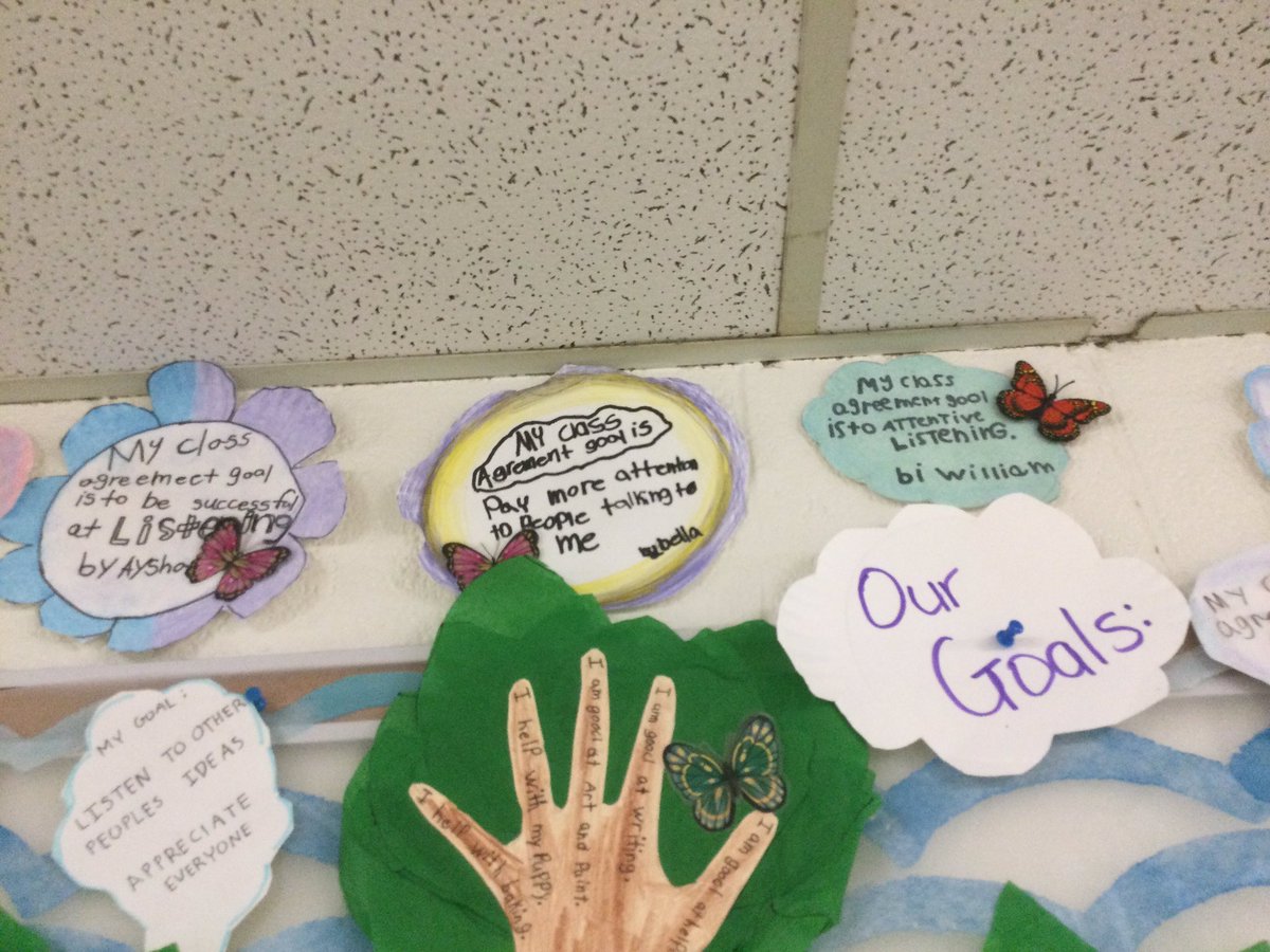 waltonsclass's tweet photo. #ssthink about their #goals related to the #classagreements, we added our goals as thinking clouds, to our forest of strengths, we were reflecting on what we can do to make the class the Think Tank a safe place to learn together @WestwoodUGDSB @ugdsb @UGExperiential https://t.co/WCKeWBNwsm