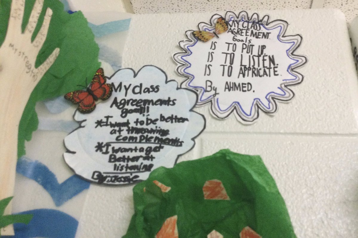 waltonsclass's tweet photo. #ssthink about their #goals related to the #classagreements, we added our goals as thinking clouds, to our forest of strengths, we were reflecting on what we can do to make the class the Think Tank a safe place to learn together @WestwoodUGDSB @ugdsb @UGExperiential https://t.co/WCKeWBNwsm
