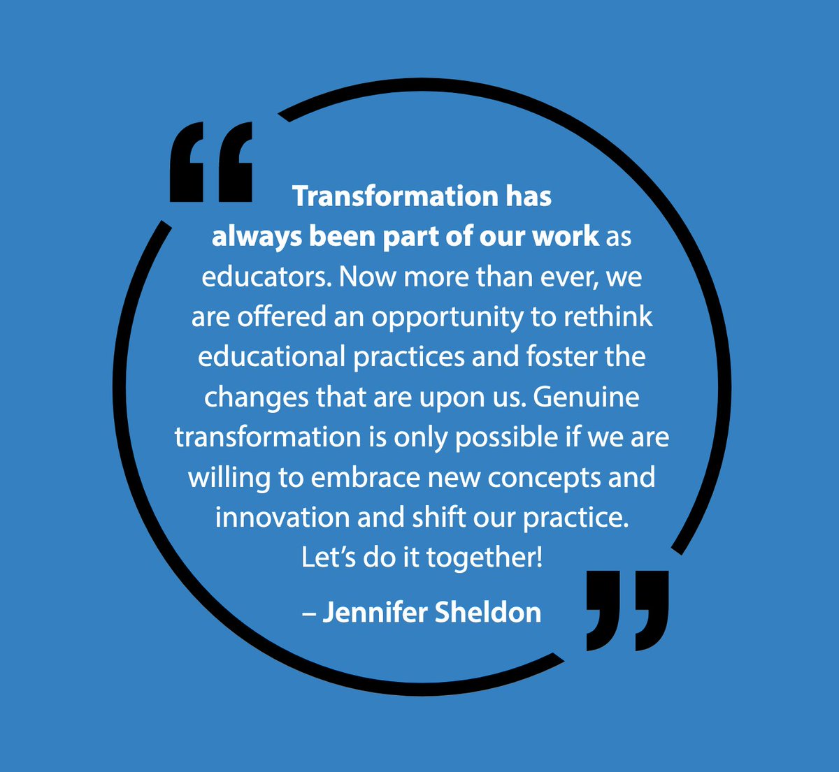 LearningForward's tweet photo. #LearnFwd21 Host Committee member, Jennifer Sheldon, speaks about this year’s conference theme #Transformation. 

What does this year's conference theme mean to you? https://t.co/dHr1qJixGf https://t.co/YHuosXOmtG