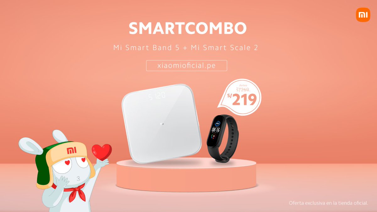 XiaomiPeru's tweet photo. Monitorea tu actividad diaria con #MiSmartBand5 y controla tu peso ideal con exactitud con #MiSmartScale2. ¡El combo perfecto para mantener tu cuerpo estable y más saludable! 😄
Adquiere este #SmartCombo sólo aquí 👉 https://t.co/tVW7Wa89ZD
#SmartLivingParaTodos #XiaomiPeru https://t.co/FFarr2hiAS
