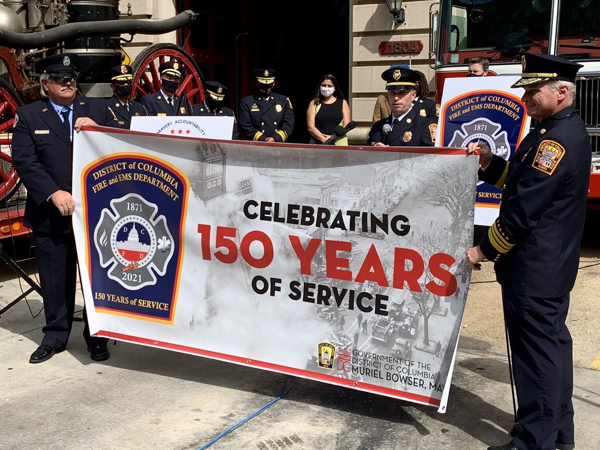 Today The District of Columbia Fire Department celebrated 150 Years of Dedication , Bravery,and Outstanding Service to All who live in and visit Our Nations Capital!