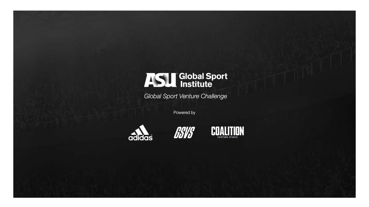 We are excited to partner with <a href="/EntrepreneurASU/">Edson Entrepreneurship + Innovation Institute</a> on their Global Sport Venture Challenge. If you're an early-stage sports-focused startup looking for support from <a href="/ArizonaCoyotes/">Arizona Coyotes</a>, <a href="/adidas/">adidas</a>, GSVS + Coalition as you build your company, apply by October 3rd! globalsport.asu.edu/blog/funding-a…