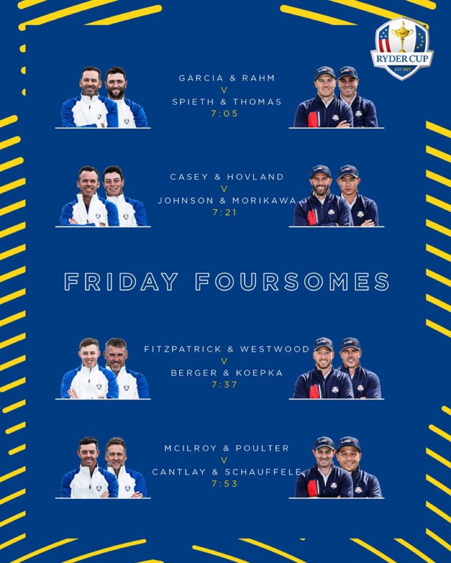 IT’S GO TIME!!!!🇪🇺⛳️ #TeamEurope