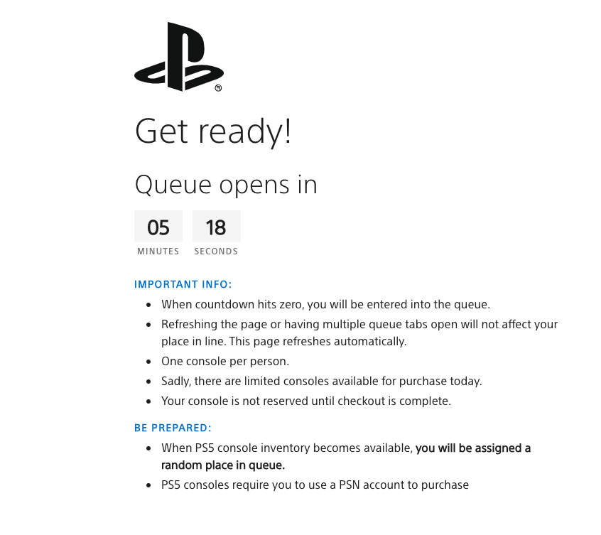 Matt Swider (tracking PS5 / Xbox / GPU restock) on Twitter "🚨 PS5 restock 💿 SONY DIRECT 💿