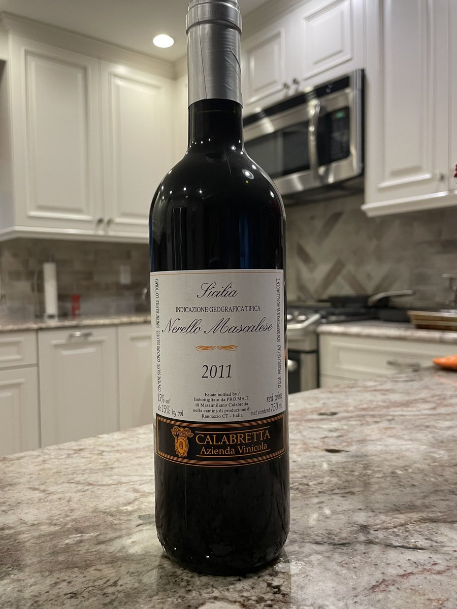 vinoarm57's tweet photo. Nice effort from #calabretta. I love that they release wines years after harvest. This 2011 Nerello Mascalese screams of the volcanic soil of Mt. Etna. I’ll be buying more of this! Dirty in the best way! @Oenophilechat @SaritaLV @JohnMFodera @italianwinegal @italianwineguy https://t.co/btGcCnljfP