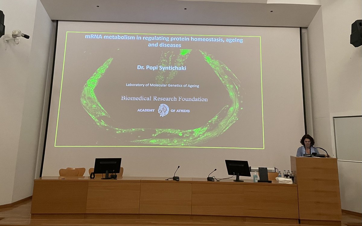 mariafazzari89's tweet photo. We are already on the fourth day of #ESNAdvancedSchool and time has flown! During today’s afternoon we enjoyed the lectures of Dr. Leondaritis and Dr. Syntichaki that teached to us the importance of fine-tuning regulation of PTEN and mRNA metabolism.
@ESNsociety @ISN_society https://t.co/cIeGttLFme
